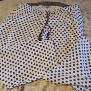 Bump gray white lounge pants